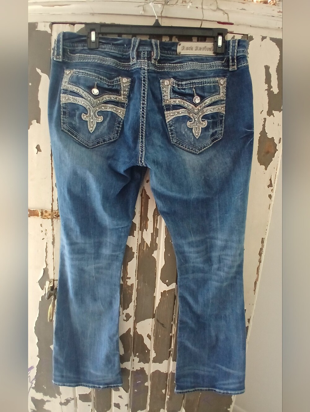ROCK REVIVAL 36 FLARE LEG ROSELLE
